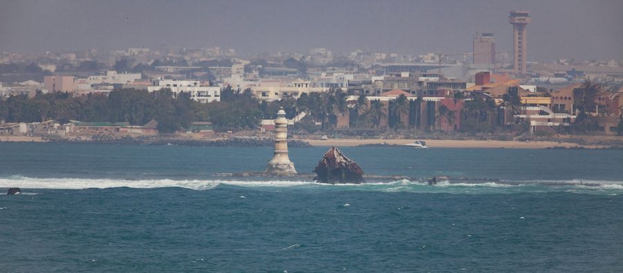 Le Plateau de Dakar vu depuis la mer